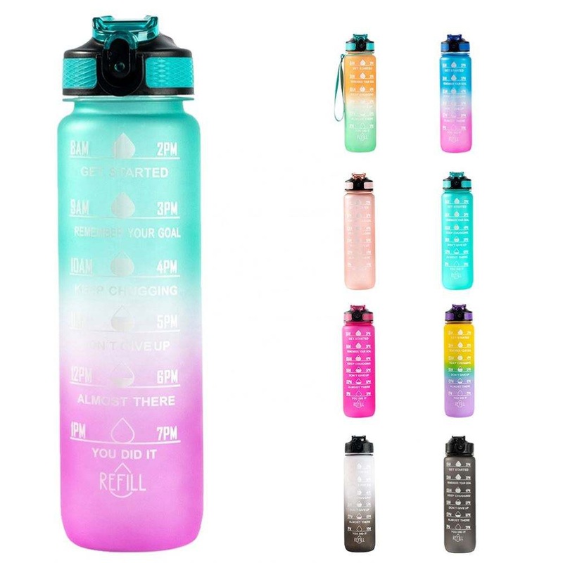 BPA Free Durable Reusable Perfect for Gym Sports Outdoor Motivational Water Bottle – Bottle and Vacuum Flasks price