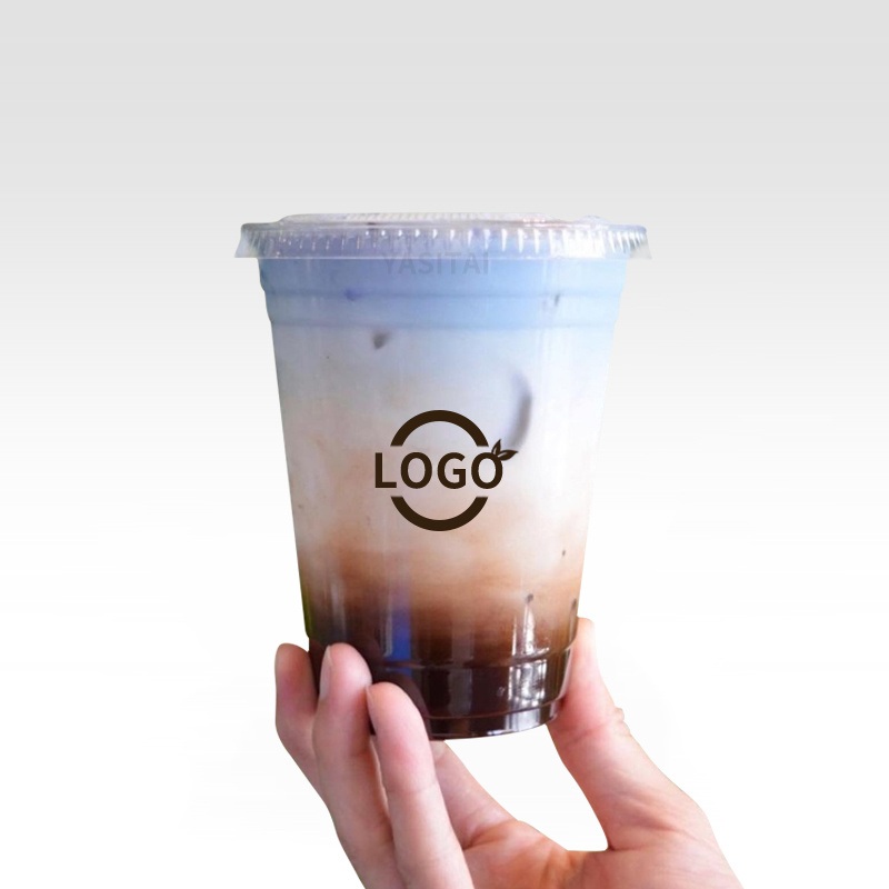 China Factory Custom Bubble Tea Plastic Cup Thick Hard Coffee Milk Tea U Shape Plastic Cup with Lid Boba Cup – Disposable Plastic Cup and Cold Ice Coffee price