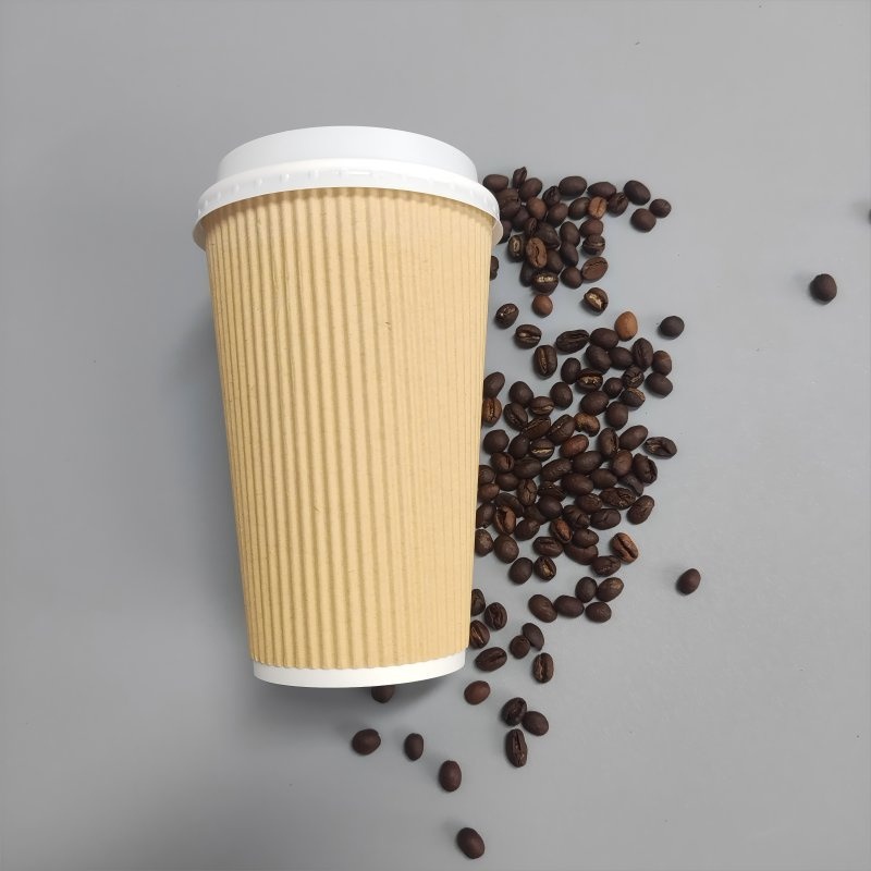 Custom Disposable Ripple Wall Paper Cups for Hot/Cold Tea and Coffee or Takeaway – Ripple Wall Paper Cup and Biodegradable Paper Cups price