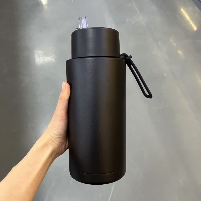 Custom Logo 34oz 1L Double Wall Drink Bottle Thermal Flask Ceramic Inner Stainless Steel Insulated Water Bottle – Water Bottle Custom and Stainless Steel Insulated Water Bottle price