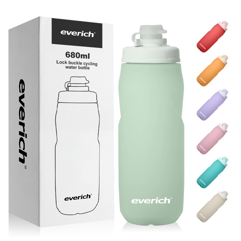 Everich 680ml PP Material Large Mouth Easy Clean Sports Easy Squeeze Cycling Water Bottle – Squeeze Bottle and Cycling Bottle price