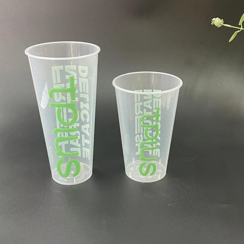 Factory Price 700ml 500ml 360ml Injection PP Plastic Bubble Tea Cups – Disposable Pet Cups and Custom Logo Cup price