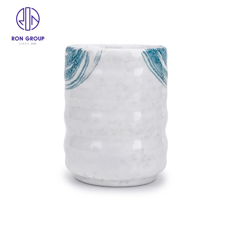 Fit Japanese and Korean Themed Restaurants Hand Painted Ceramic Straight Cups – Cup and Cann price