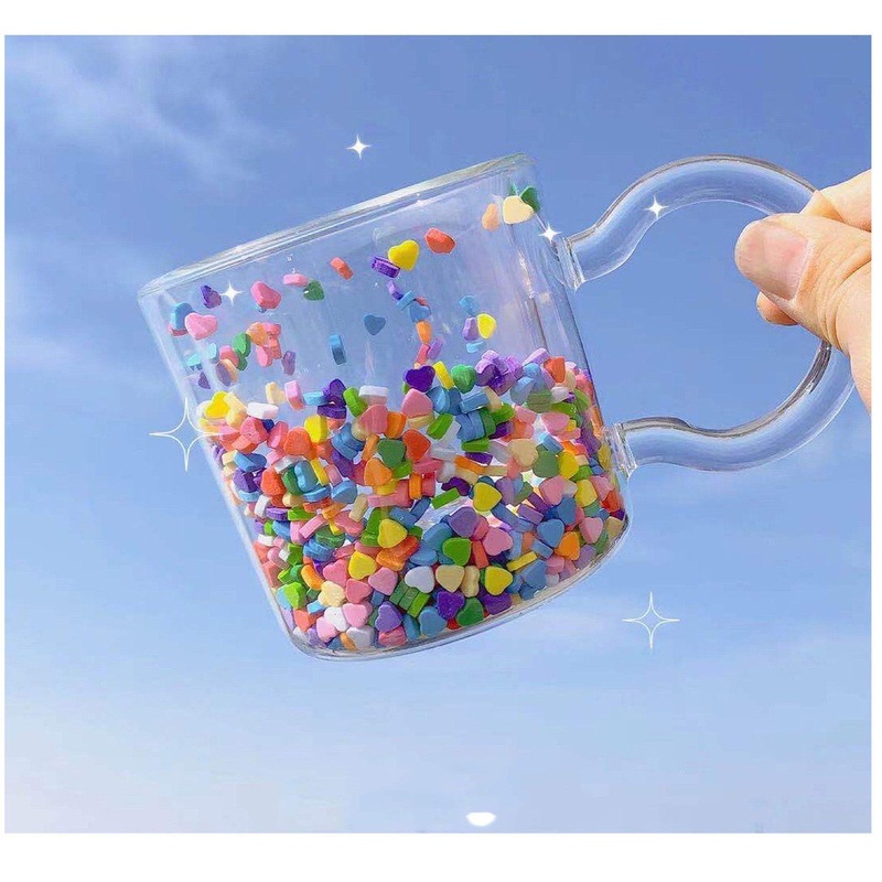 Gift Heat Resistant Double Wall Glass Coffee Cups Mugs with Bobo Cups – Mug and Cup price