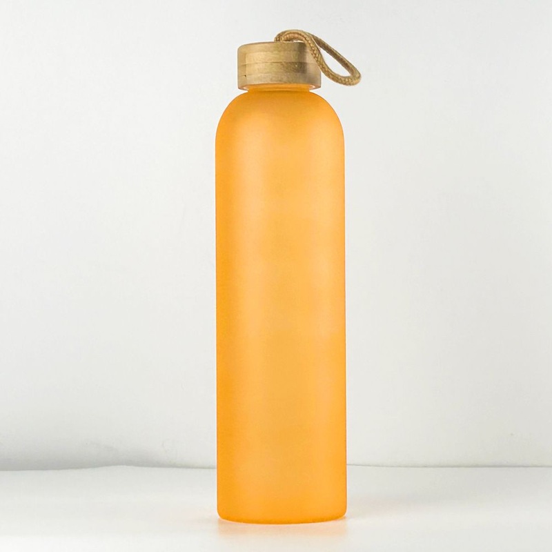 Hot Selling Portable Stocked BPA Free Eco Friendly Promotional 18 Oz 24 Oz 32 Oz Frosted Glass Drinking Water Bottles – Sport Water Bottle and Fitness Sports Bottle price