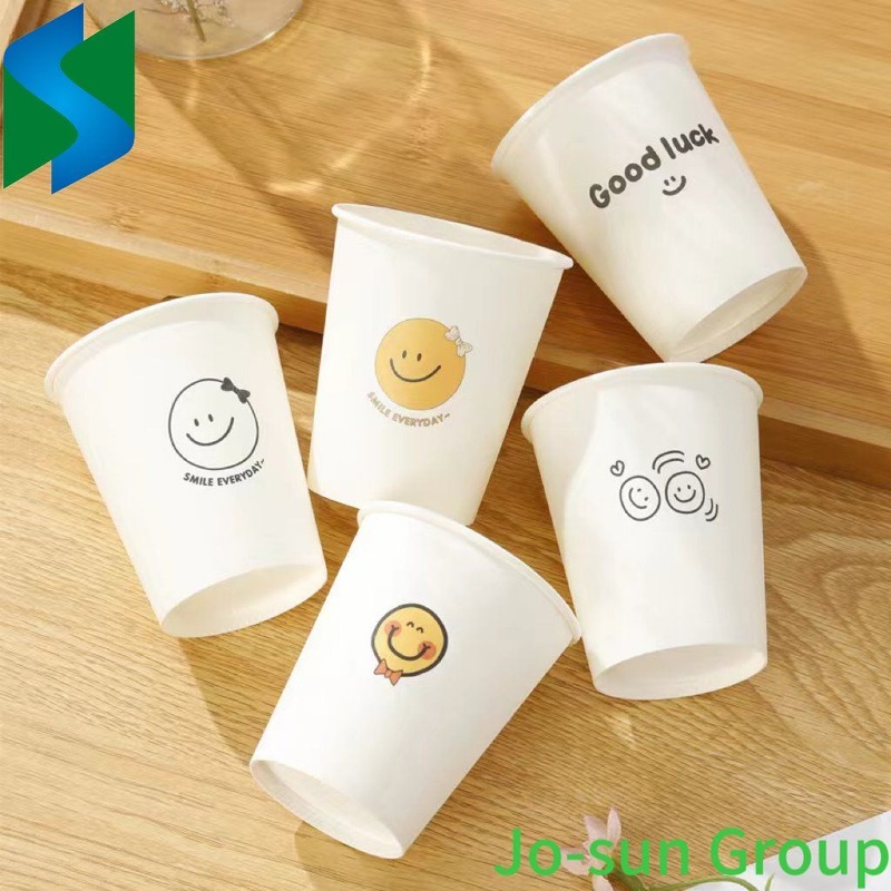 Jo-Sun Disposable Single Wall White Paper Cup Simple Printing – Paper Cup and Kraft Paper Cups price
