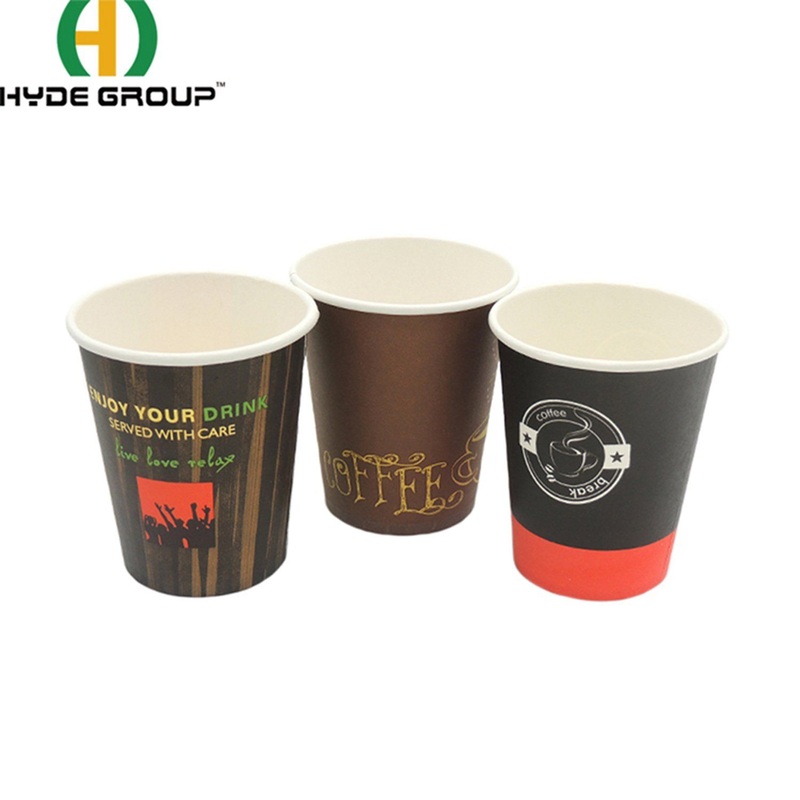 No-Plastic Free Paper Cup Compostable Hot Drink Black Paper Cup – Coffee Paper Cup and Custom Coffee Paper Cups price
