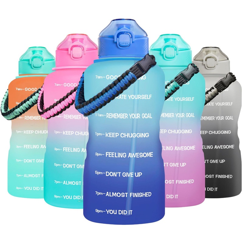 Personalized High Capacity Water Bottle Motivational Reusable Outdoor Cycling Gym Tritan BPA Time Marker Travel Sports Water Bottle with Custom Logo – Water Bottle with Time Marker and Sports Water Bottles price