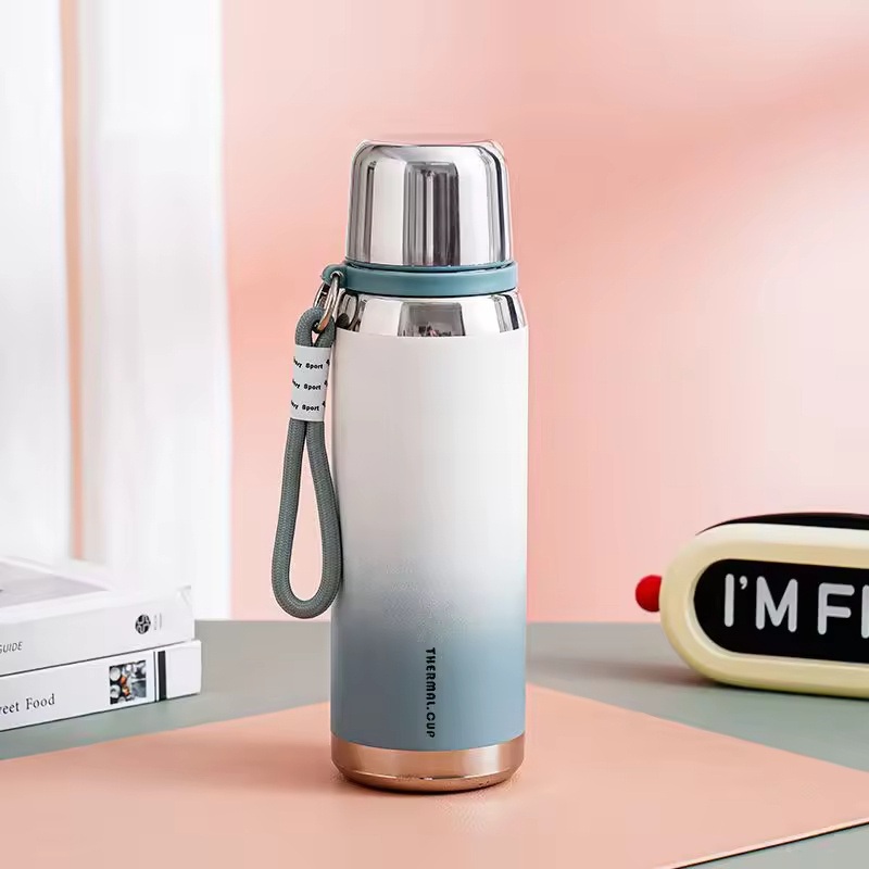 Portable 600/800ml Gradient 316 Stainless Steel Thermos Water Bottle Boys Girls Vacuum Tumbler Cup Flasks – Insulated Water Bottle and Stainless Steel Bottle price
