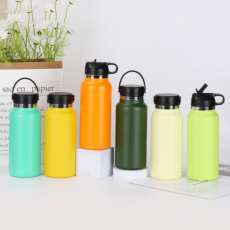 Portable Wide Mouth Custom Stainless Steel Sports Vacuum Flask Drinking Water Bottle with Various Lids – Vacuum Flask and Stainless Steel Bottle price