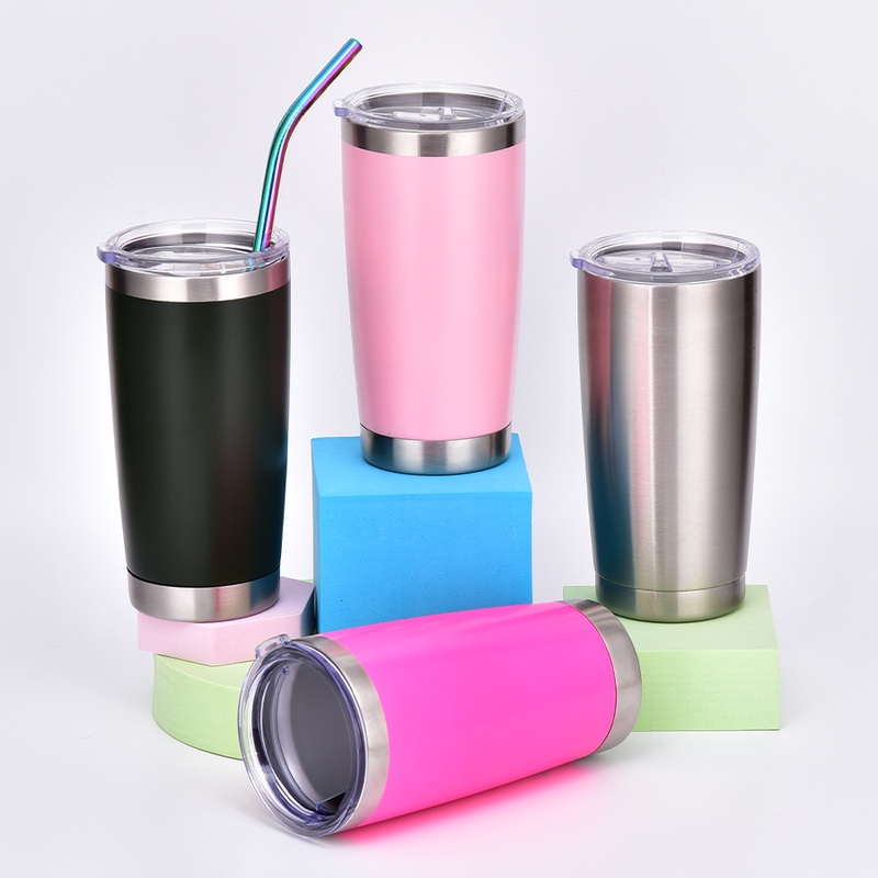 Sublimation Blanks Vacuum Insulated 20oz Thermal Cup Stainless Steel Travel Mug Tumbler with Lid and Straw – Stainless Steel Travel Mug and 20oz Thermal Cup price