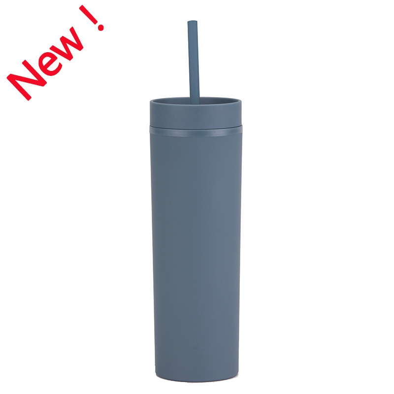 Wholesale Hot Sell 16 Oz Custom Double Wall Matte Acrylic Plastic Straight Tumbler with Straw Coffee Mugs – Fashion and Cartoon price