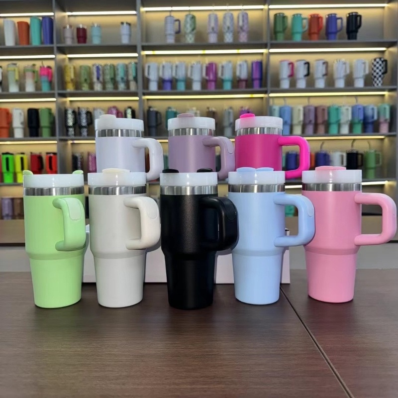 14oz Kid Tumbler with Handle and Straw for Laser Engraving Matte Colored Student Mug for UV Dtf Wraps – 14oz Kid Tumbler and Kid Tumbler with Handle price