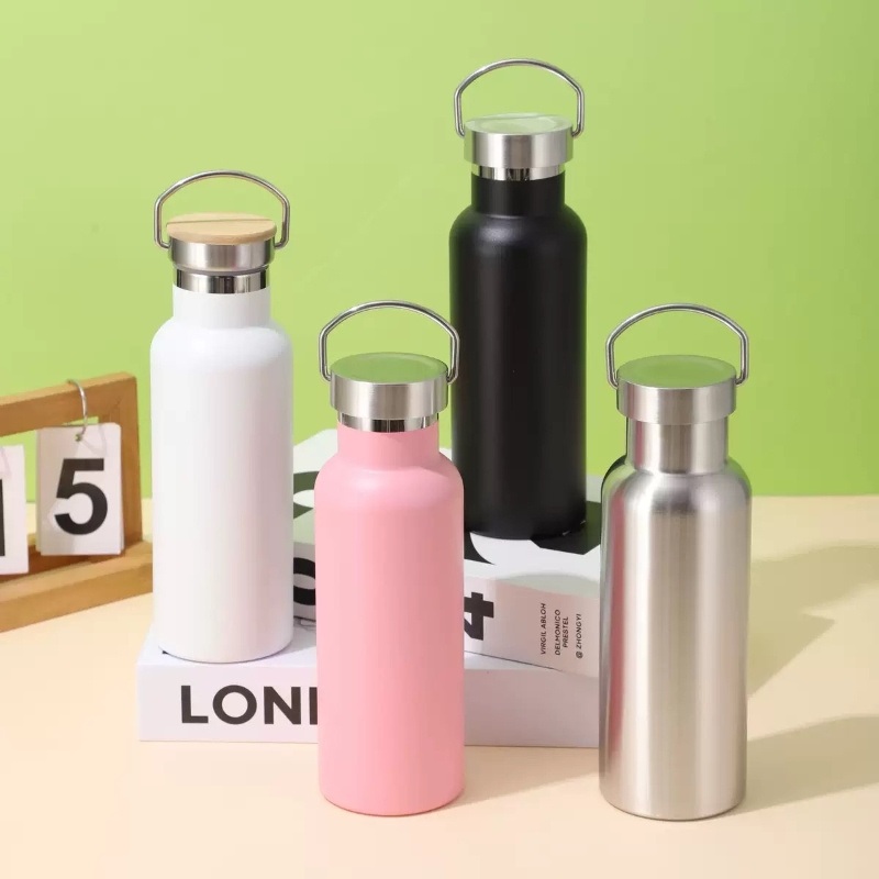 17oz Double Wall Stainless Steel Insulated Sports Water Bottle with Handle Vacuum Seal Leakproof Lid for Thermal Drink Use – 17oz Double Wall Bottle and Water Bottle with Handle price