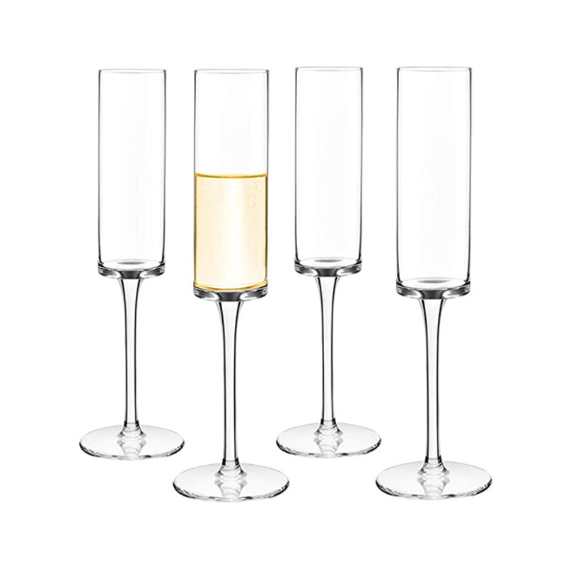 6oz Crystal Clear Flutes Champagne Glasses Goblet – Goblet and Glass Cup price