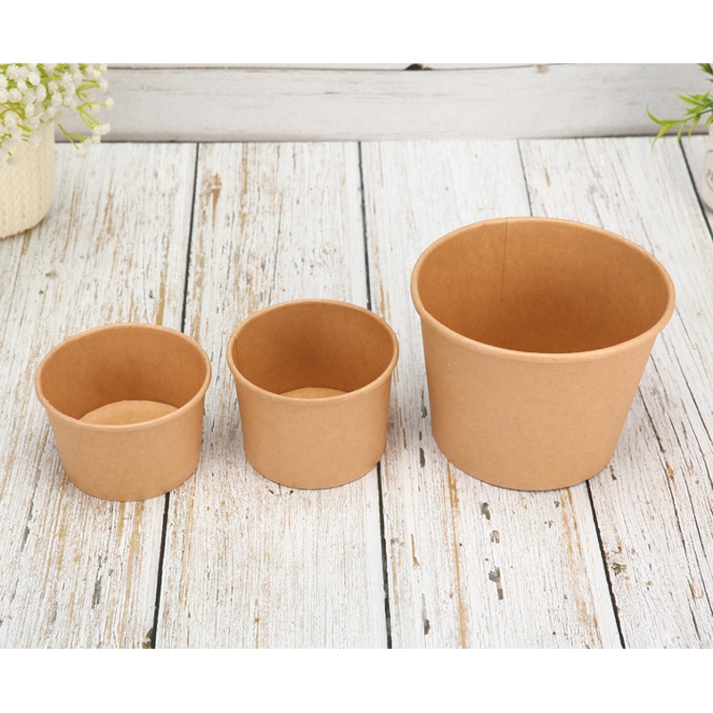 8oz 12oz 16oz 26oz 32oz Customized Print Logo Soup Container Disposable Paper Cup Soup Bowl Craft Paper Soup Cup – Craft Cup and Food Packaging price