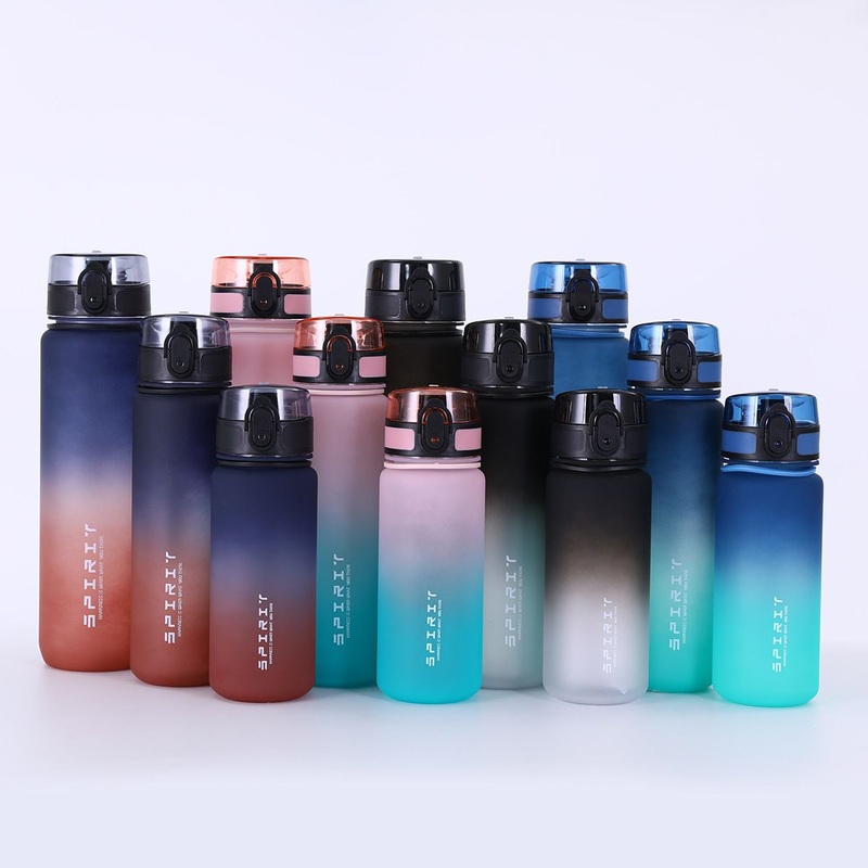 Custom Logo 750ml BPA Tritan Large Capacity Sports Water Bottle Leak Proof Colorful Plastic Cup Drinking Outdoor Travel Portable Gym Cycling Fitness Jugs – Custom Logo Water Bottle and Sports Water Bottle price