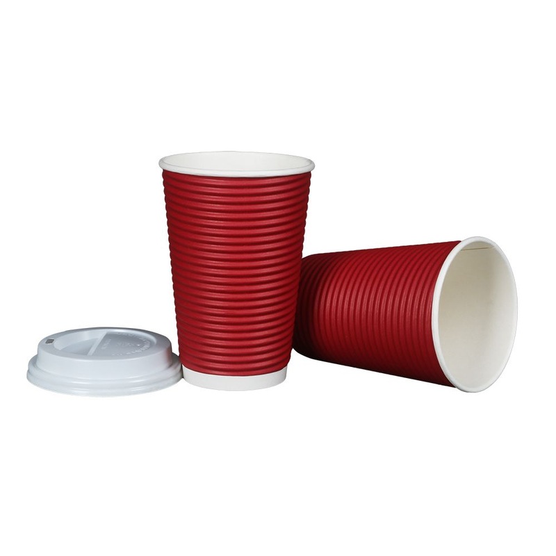 Customized Logo Acceptable Various Size Double Wall Disposable Custom Color Ripple Wall Triple Wall Paper Cup – PE Laminated Cup and Paper Cup price