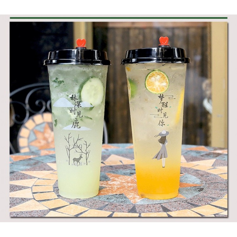 Disposable Plastic PP Cup 24oz Injection Cup for Juice with Customized Logo – PP Injection Cup and Cup for Juice with Customized Logo price