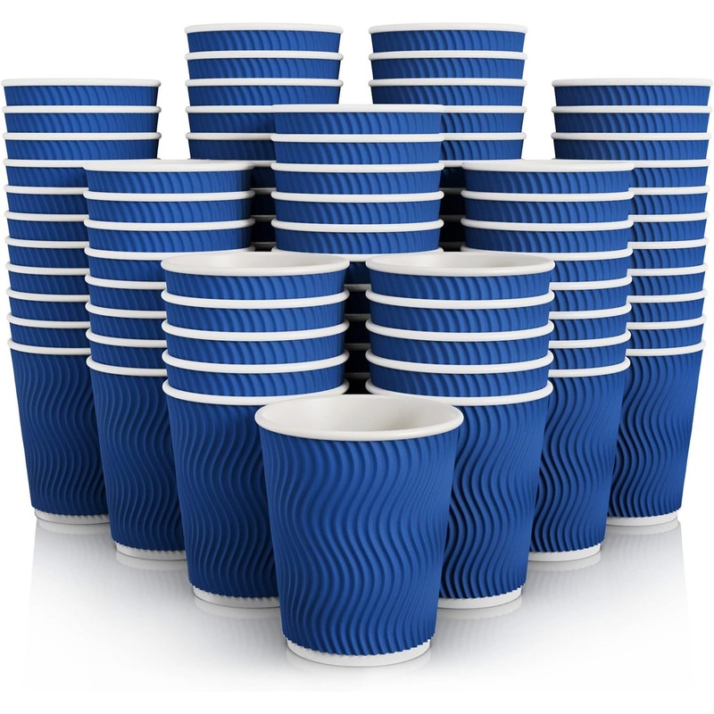 Factory Directly Sale Logo Printed Disposable Ripple Wall Paper Hot Coffee Cup – Disposable Cup and Drinking Cup price