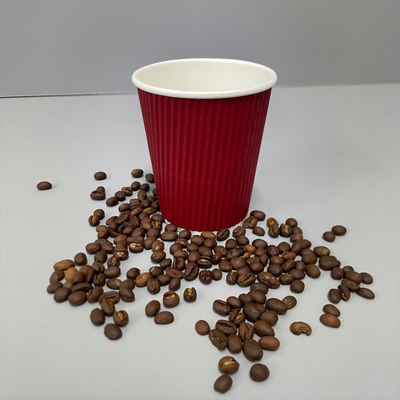 Factory Price Disposable Paper Cup Ripple Wall Paper Coffee Cups with Plastic Lid – Ripple Wall Paper Cup and Biodegradable Paper Cups price