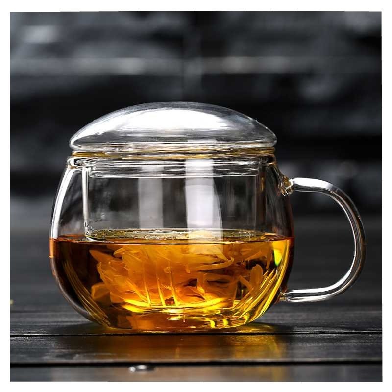 Glass Water Tea Maker Drinking Mugs with Glass Filter Glass Teacup – Glass Teacup and Glass Filter Glass Teacup price