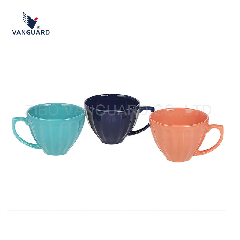 Multi Color Customized Embossed Design Ceramic Soup Mug – Ceramic Soup Mug and Soup Mug price