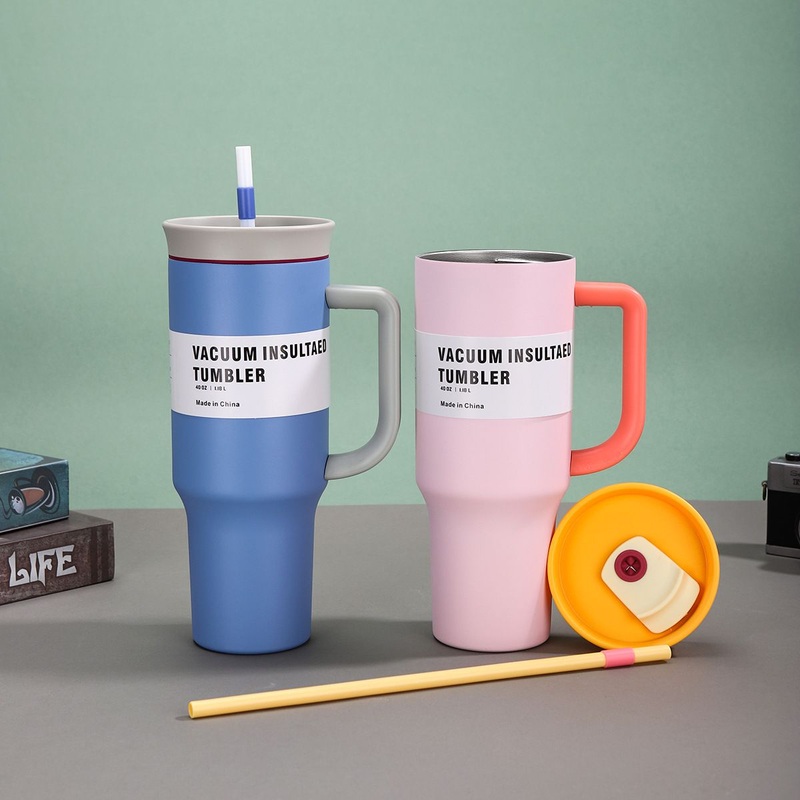 New Owala-Style Ice Cup 304 Stainless Steel Car Cup Large-Capacity Outdoor Portable Insulated Cup – Owala Car Cup and Stainless Steel Car Cup price