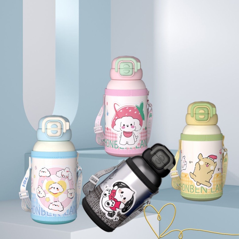 Stainless Steel with Straw with Lid Leakproof. Easy Travelling Childrens Thermos Cup. – Mug and Insulated Mug price