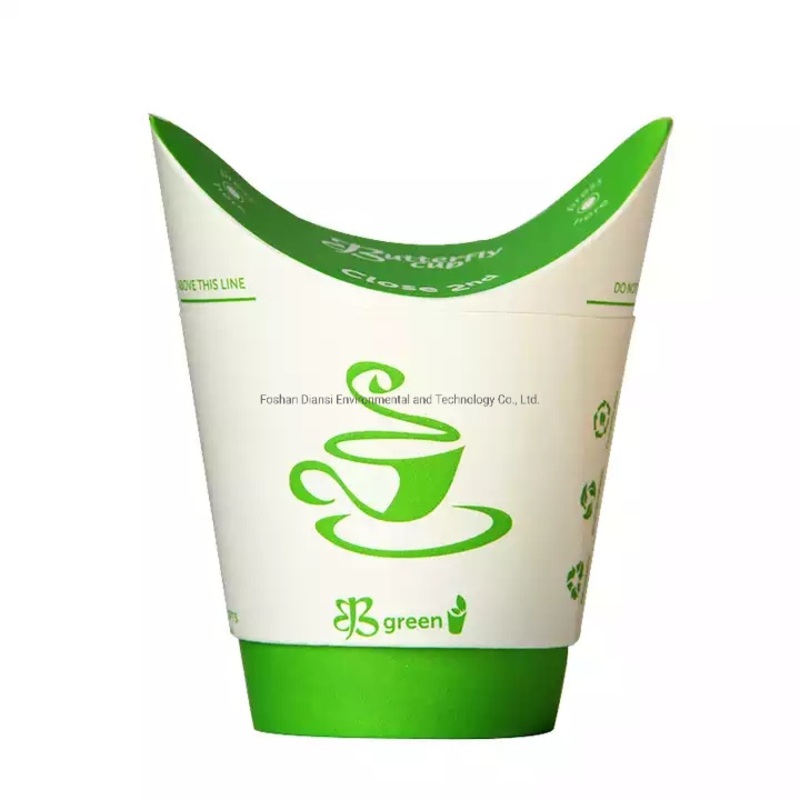 Take Away Paper Chips Cup 16oz Customized French Fry Scoop Paper Cup Foldable French Fries Cone Cup Kraft Brown Chip Scoop – Chip Box and French Fries Box price