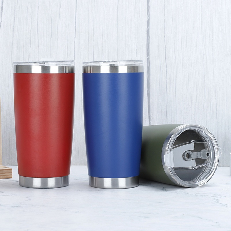 Wholesale 20oz Insulated Double Wall Car Tumbler Travel Mug Stainless Steel Regular Tumbler Vacuum Powder Coated Tumbler – 20 Oz Tumbler and Cooler price