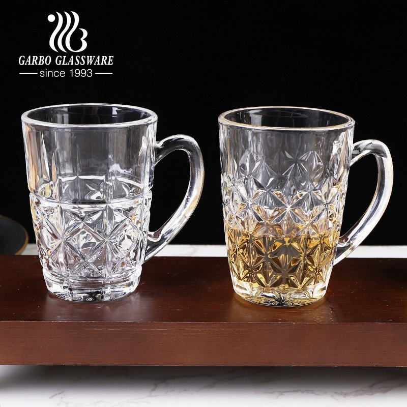 Wholesale Factory 200ml Engraved Glass Tea Cup – Glass Mug and Glass Coffee Mug price