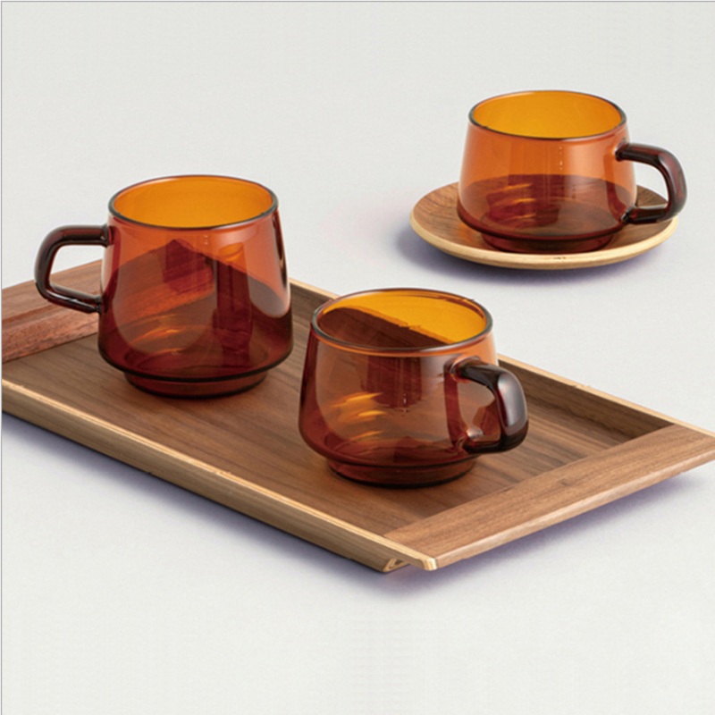 240/270/300/600ml Sepia Series Amber High Borosilicate Glass Cup/Glass Mug – Glass Bottle and Glass Jar price