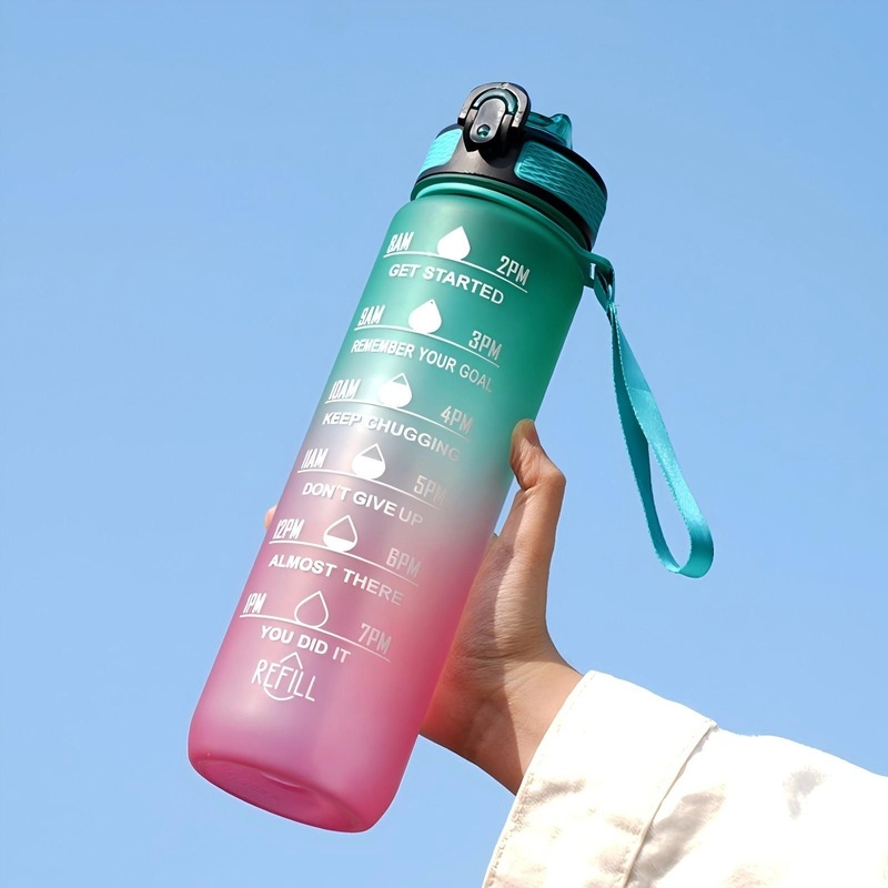 32oz Water Bottle with Time Marker and Straw Motivational Water Bottle with Handle Leakproof BPA Free Tritan Water Jug for School Gym Outdoor Fitness – Water Bottle and Sports Bottle price