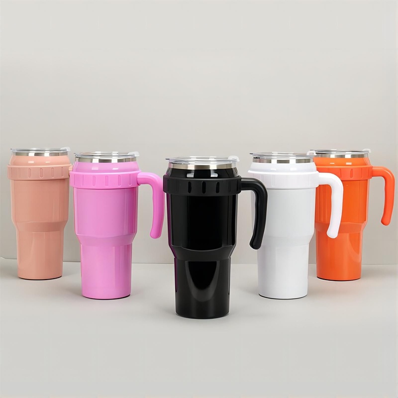 40oz Large Capacity Car Ice Mug Water Bottle Tumbler Portable Stainless Steel Insulation Home Office Mugs Bottles with Handle Straw – Water Bottle and Tumbler price
