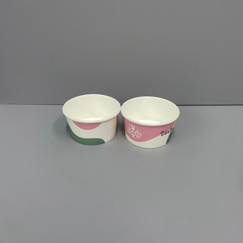 4oz-16oz Ice Cream Paper Cup – Food Grade Ice Cream Paper Cup and 3oz 5oz 8oz12oz Ice Cream Cup with Lid and Spoon price