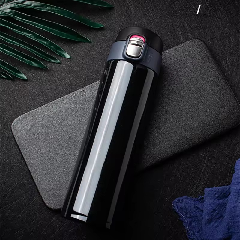 500ml Double Layered Vacuum 304 Stainless Steel Thermos Bottle Bounce Cover Portable Straight Cup Travel Adults Water Thermal – Sports-Style Bottle and Vacuum Flask Bottle price