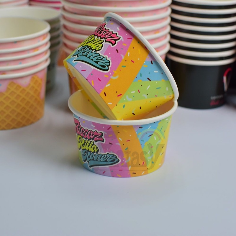 6oz 8oz Jelly Customization Customized Beverage Disposable Ice Cream Paper Cups – Customized Cups and Disposable Cups price
