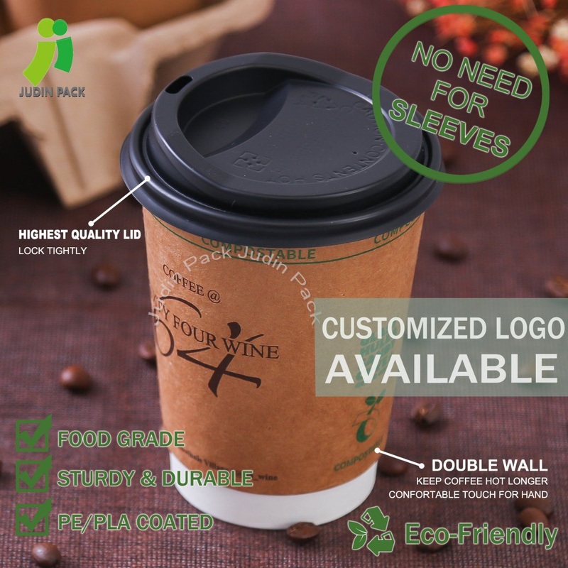 Custom Printed Eco Friendly Coffee Cups for Paper Double Wall Paper Cups Perfect for Hot and Cold Beverage – Paper Cup and Coffee Cup price