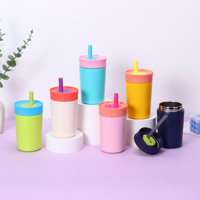 Customized New Vacuum Cup Kids Insulation Stainless Steel Tumbler Mug Water Bottle with Spill Resistant Lid and Flexible Straw – Water Bottle and Stainless Steel Bottle price