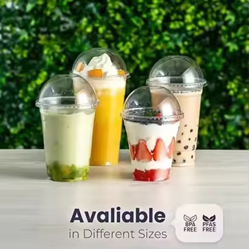 Disposable Recycled Transparent Clear Custom Printed Logo Plastic Pet Cold Drinking Cup – Disposable Plastic Cup and Cold Drink Cup price