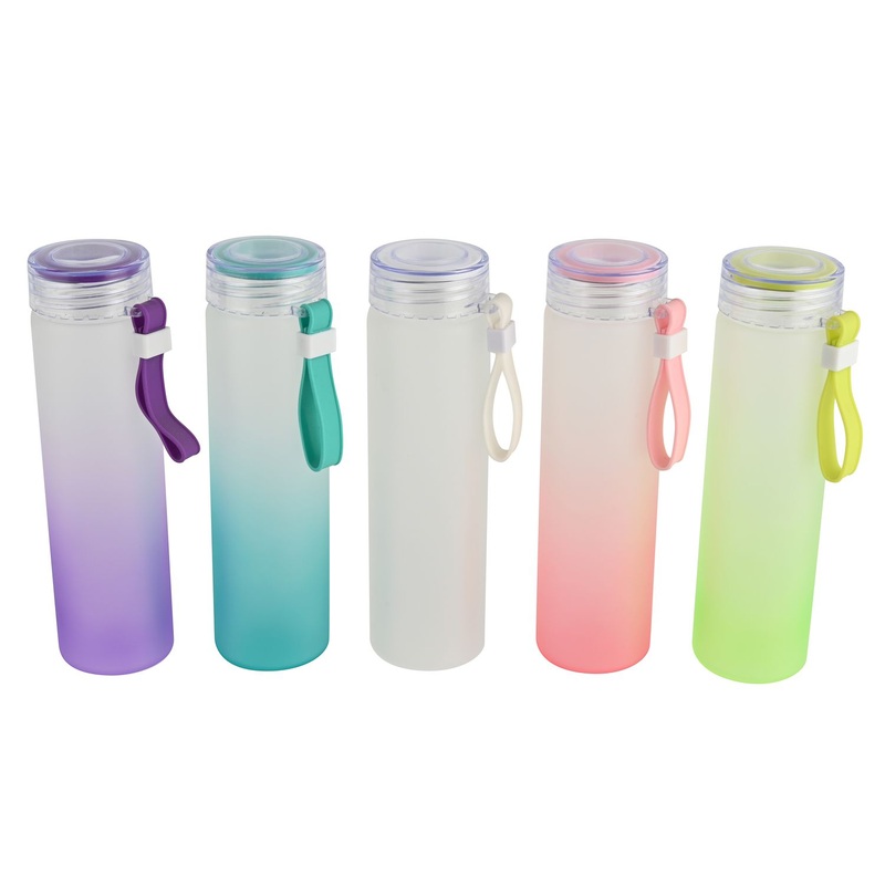 Glass Sublimation Large Capacity 500ml Drinkware Direct Colored Frosted Gradient to Water Bottle for Adults Glass – Water Bottle and Mug price