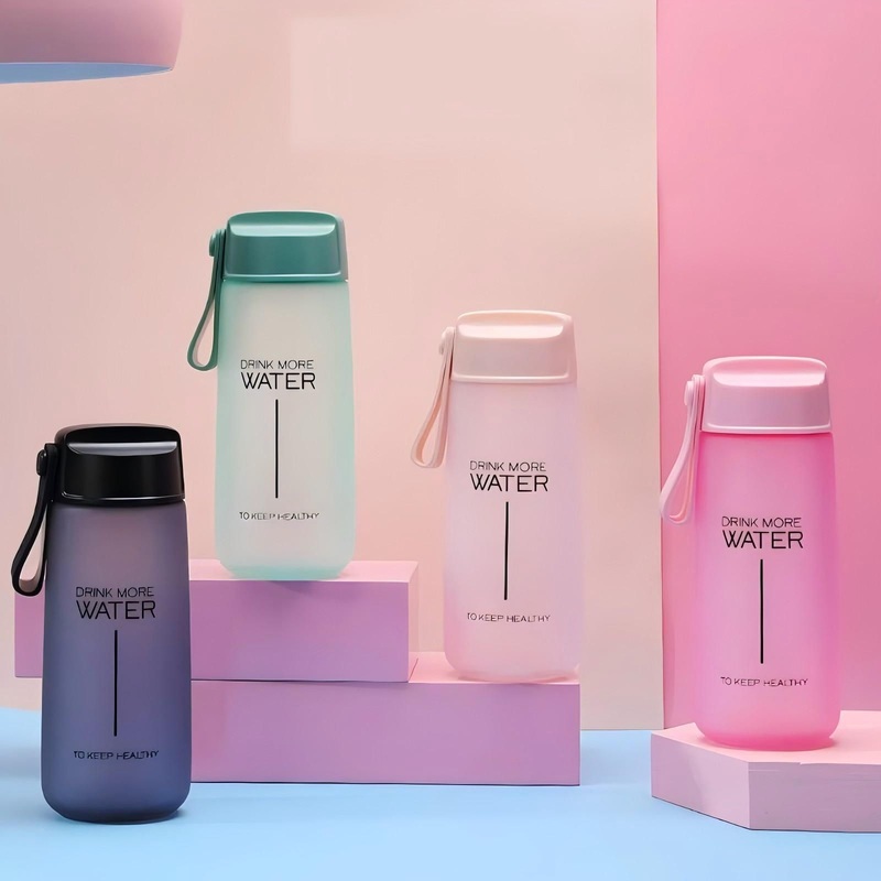 New Product 550ml Frosted Portable Water Bottle Marketing Advertising Gift for Juice Tea Drinking String Lanyard Included – Water Bottle and Plastic Water Bottle price