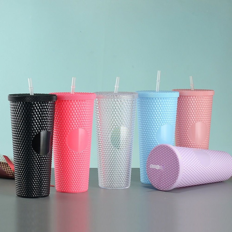 Simple Model Reusable Beer Boba Plastic Cup with Custom Logo Printed Color Lid with Hole – Water Bottle and Thermos price