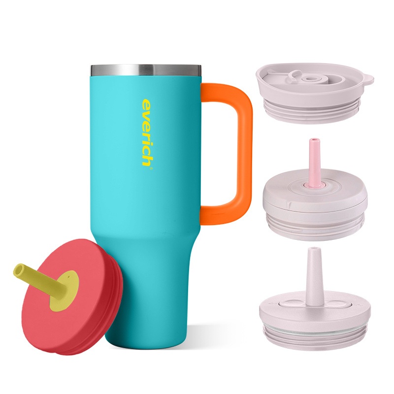Tumbler with Handle and Straw 40oz Stainless Sleel Slider Tumbler – Leak Proof and Double Wall price