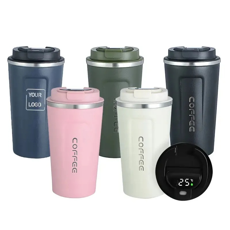 Wholesale 380ml 510ml Double Wall Vacuum Insulated Travel Stainless Steel Smart Coffee Mug Tumbler – Smart Coffee Mugs and Smart Coffee Cups with Lid price