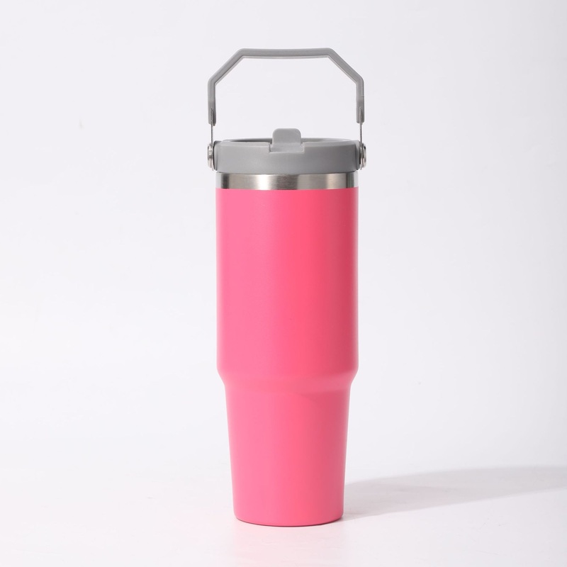 Wholesale Stainless Steel Double Wall Travel Tumbler Coffee Mug with Handle and Cover – Water Bottle and Thermal Mug price