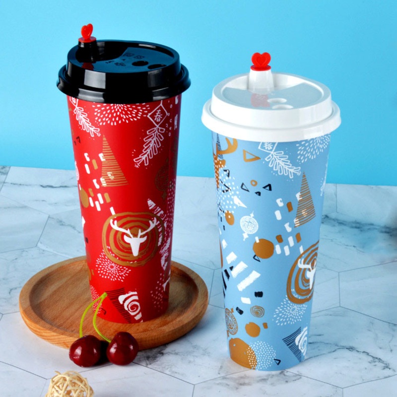 500ml Film Inner PP Cup Custom Logo Disposable Milk Tea Plastic PP Cups – Film Inner PP Cup and Plastic PP Cups price