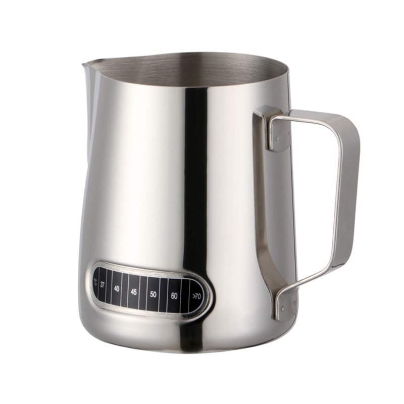 600ml Stainless Steel Latte Art Cup with Temperature Sticker Milk Foam Coffee Pot – Tea Pot and Milk Pot price
