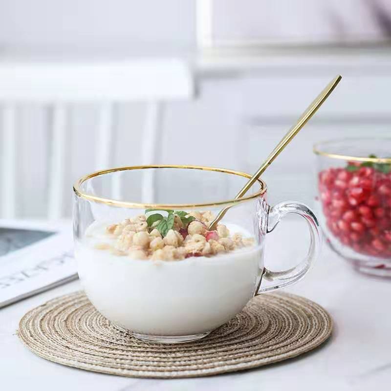 Breakfast Coffee Cup Office Water Glass Cup – Glass Bowl and Bowl price